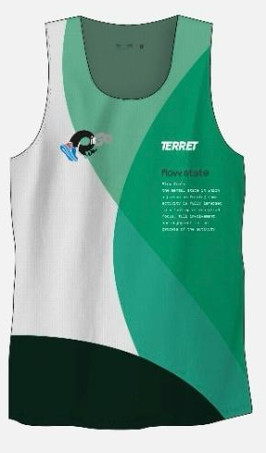 SINGLET DIEGO RUN GREEN & WHITE - MEN