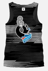 SINGLET DIEGO RUN BLACK & WHITE - MEN