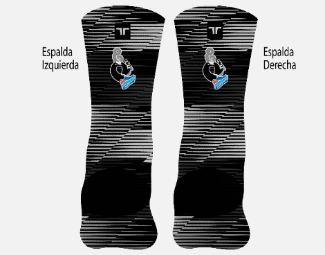 SOCKS DIEGO RUN BLACK & WHITE