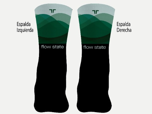 SOCKS FLOW STATE BLACK & GREEN