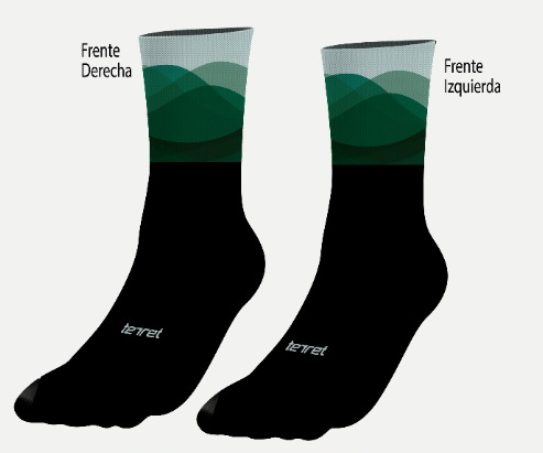 SOCKS FLOW STATE BLACK & GREEN